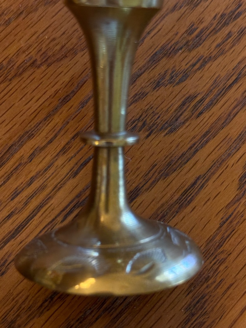 Vintage Brass Decor Set | Bud Vase + Trinket Dish | Boho Home Styling - Picture 9 of 11